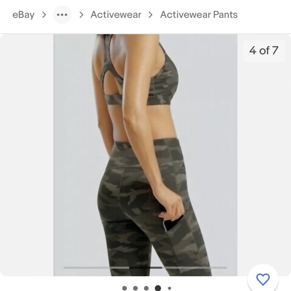 athleta ultimate 7/8 tight camo, size small